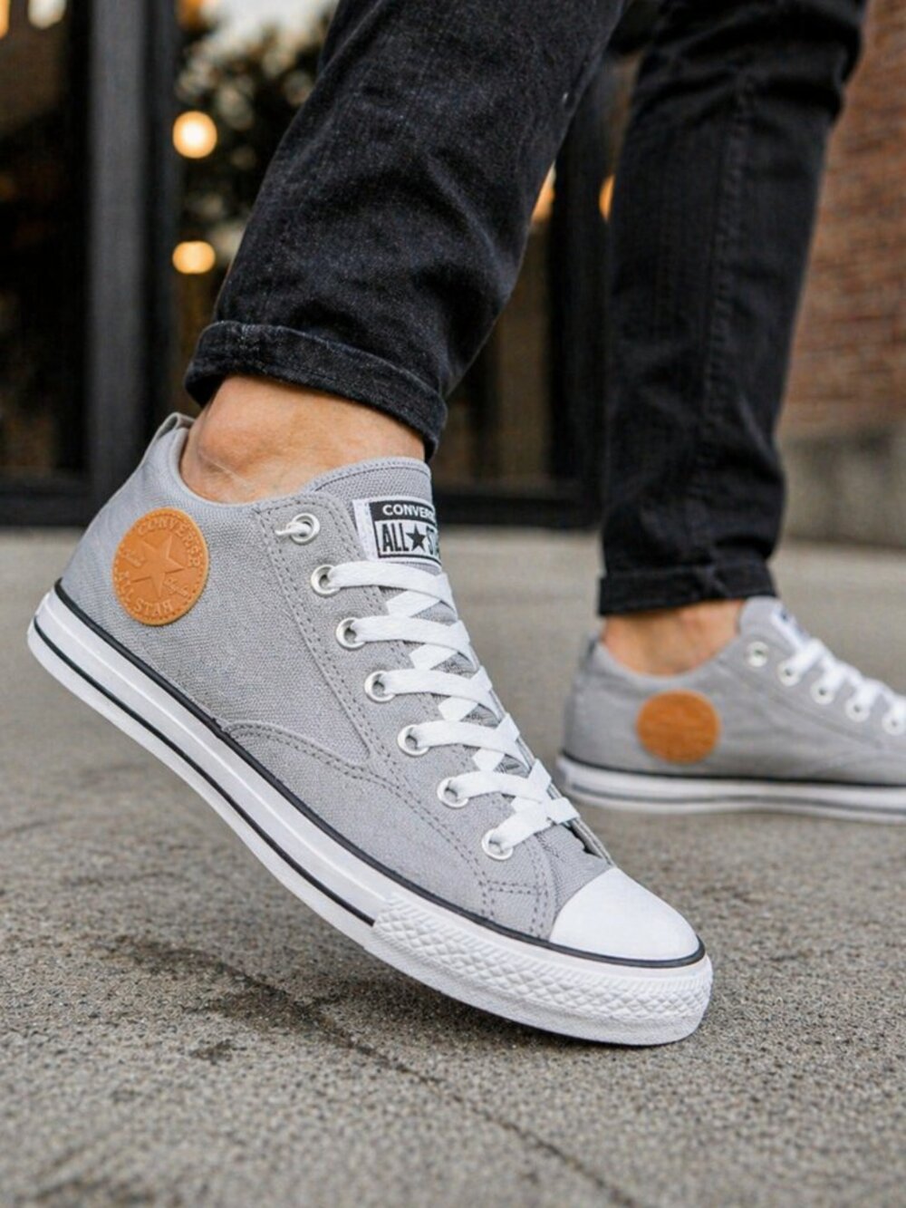 Converse CTAS Malden Street Mid Gray White Mens 13 Sneakers New w/ Box